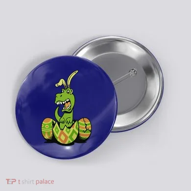 Funny Dino Easter Egg Button