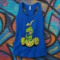 Funny Dino Easter Egg Women's Tank Top thumb 3