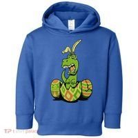 Funny Dino Easter Egg Toddler Hoodie thumb 0