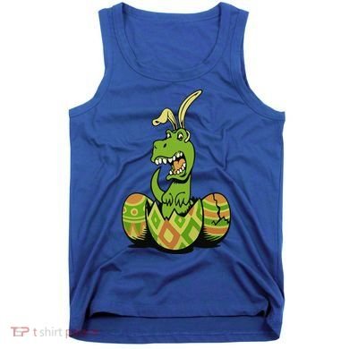 Funny Dino Easter Egg Tank Top