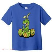 Funny Dino Easter Egg Toddler T-Shirt thumb 0