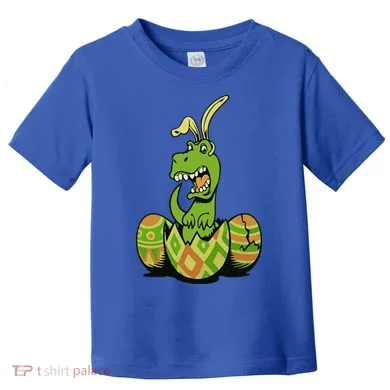 Funny Dino Easter Egg Toddler T-Shirt