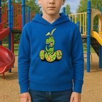 Funny Dino Easter Egg Kids Hoodie thumb 2