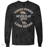 Funny Dinosaur Tie-Dye Long Sleeve Shirt thumb 0
