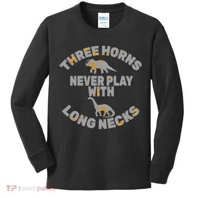 Funny Dinosaur Kids Long Sleeve Shirt
