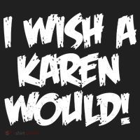Funny Distressed I Wish A Karen Would  Beanie thumb 2