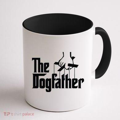 Funny Dog Father The DogFather Coffee Mug back