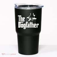 Funny Dog Father The DogFather Tumbler thumb 0