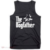 Funny Dog Father The DogFather Tank Top thumb 0
