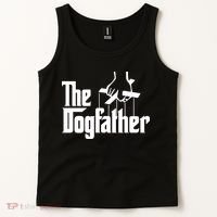 Funny Dog Father The DogFather Tank Top thumb 2