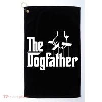 Funny Dog Father The DogFather Golf Towel thumb 0