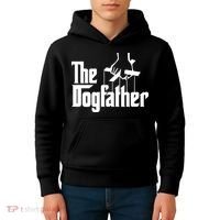 Funny Dog Father The DogFather Kids Hoodie thumb 4