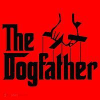 Funny Dog Father The DogFather Santa Hat thumb 1
