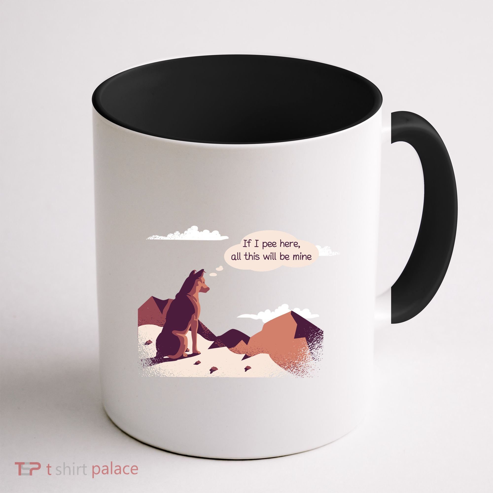 Funny Dog Mountain Coffee Mug