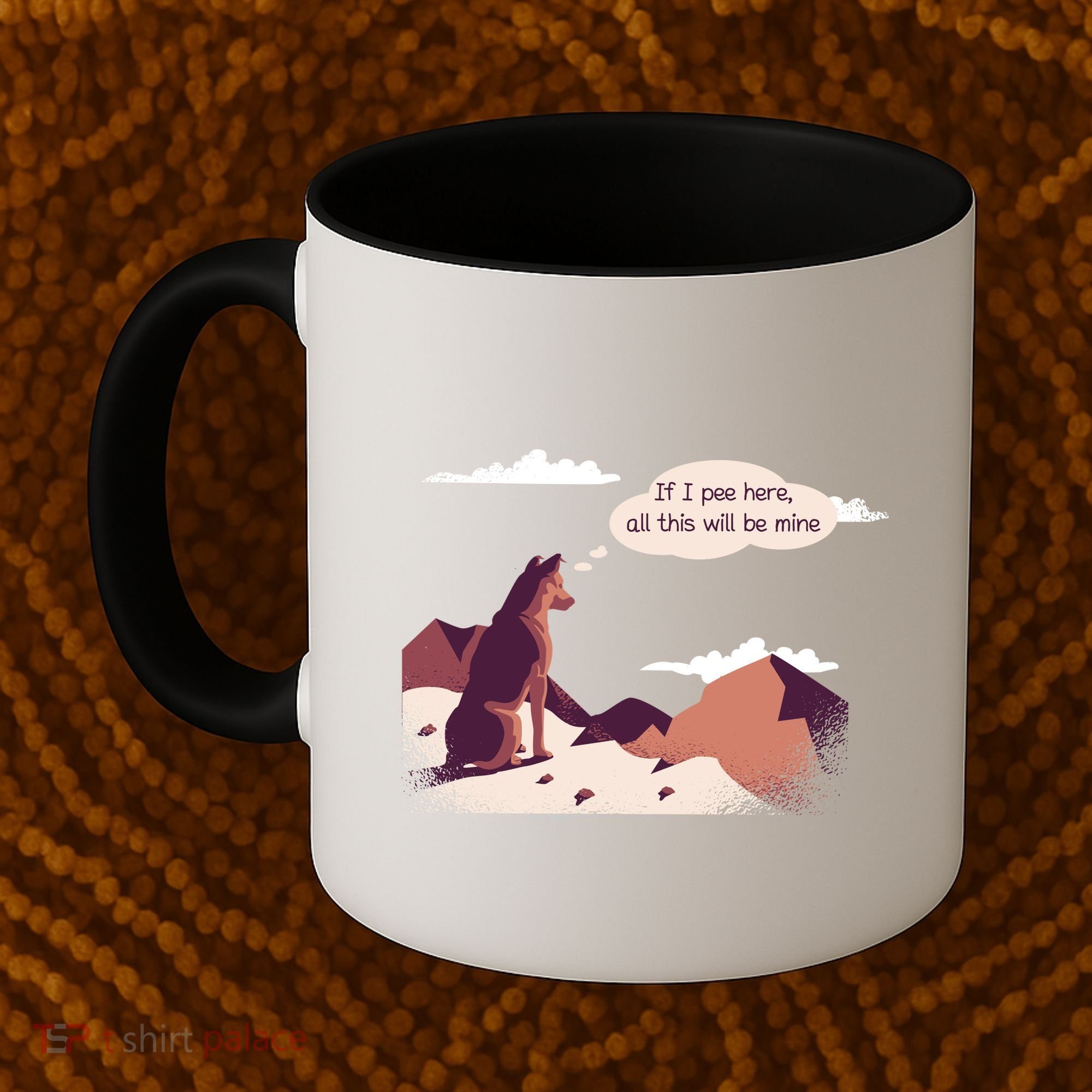 Funny Dog Mountain Coffee Mug