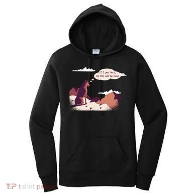 Funny Dog Mountain Women's Hoodie