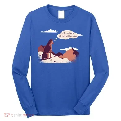 Funny Dog Mountain Long Sleeve Shirt