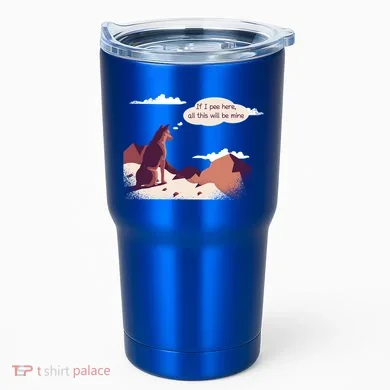 Funny Dog Mountain Tumbler