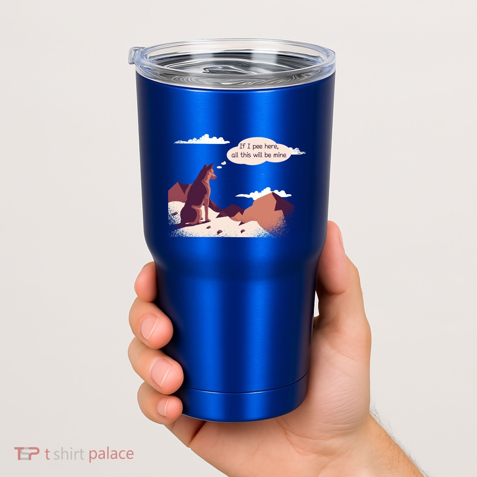 Funny Dog Mountain Tumbler