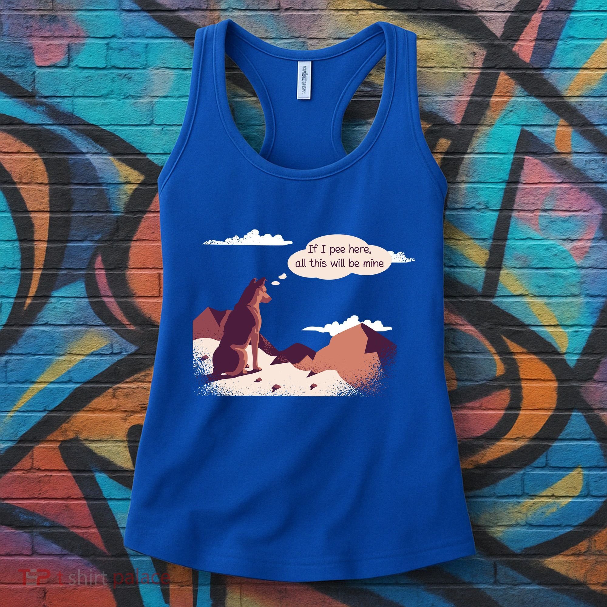 Funny Dog Mountain Women's Tank Top