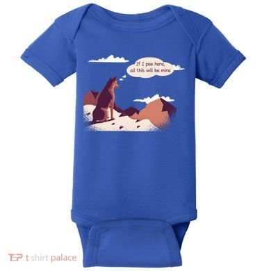 Funny Dog Mountain Baby Bodysuit