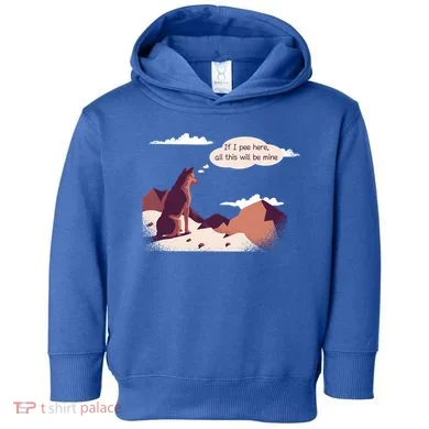 Funny Dog Mountain Toddler Hoodie