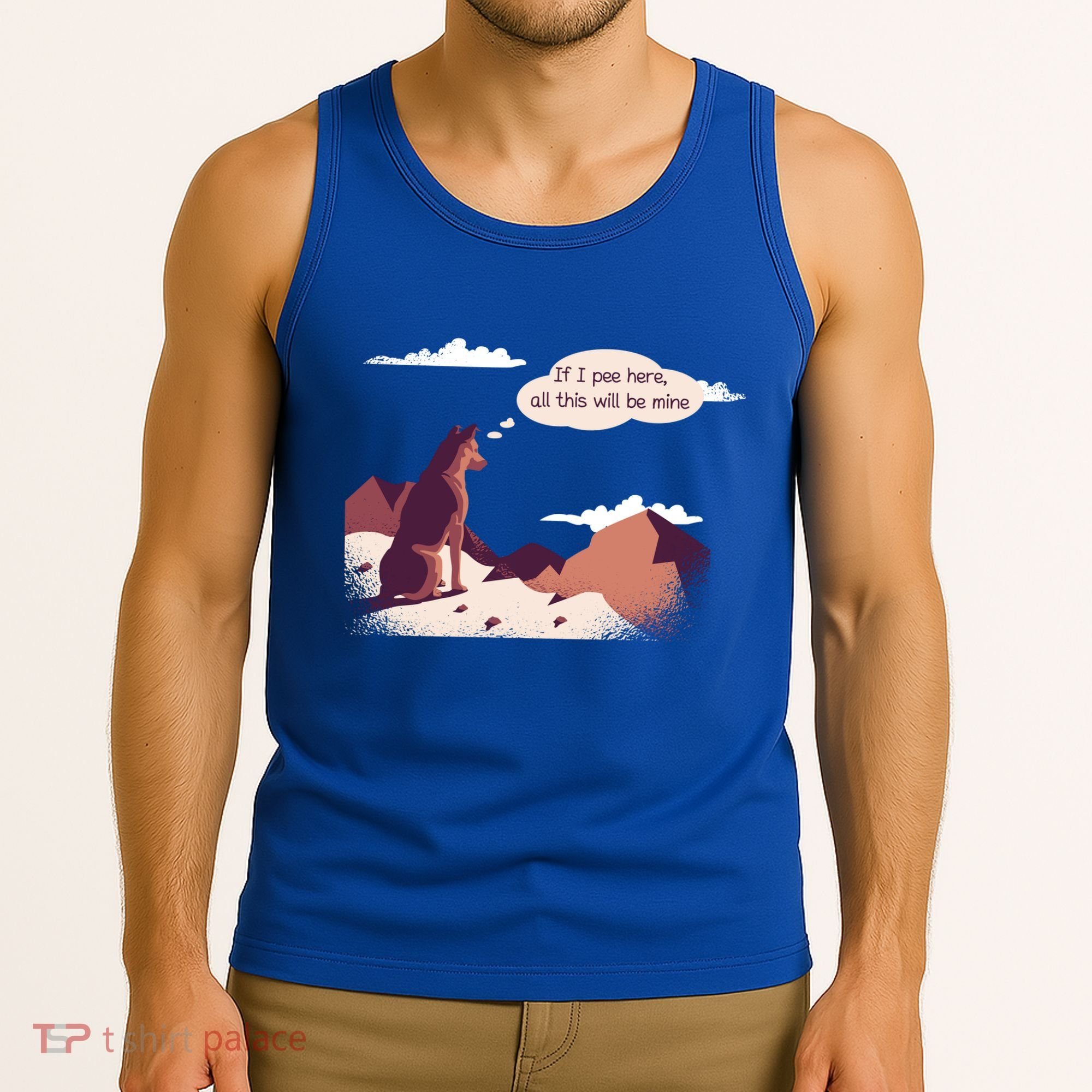 Funny Dog Mountain Tank Top