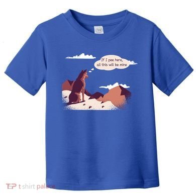 Funny Dog Mountain Toddler T-Shirt