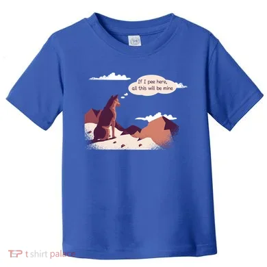 Funny Dog Mountain Toddler T-Shirt