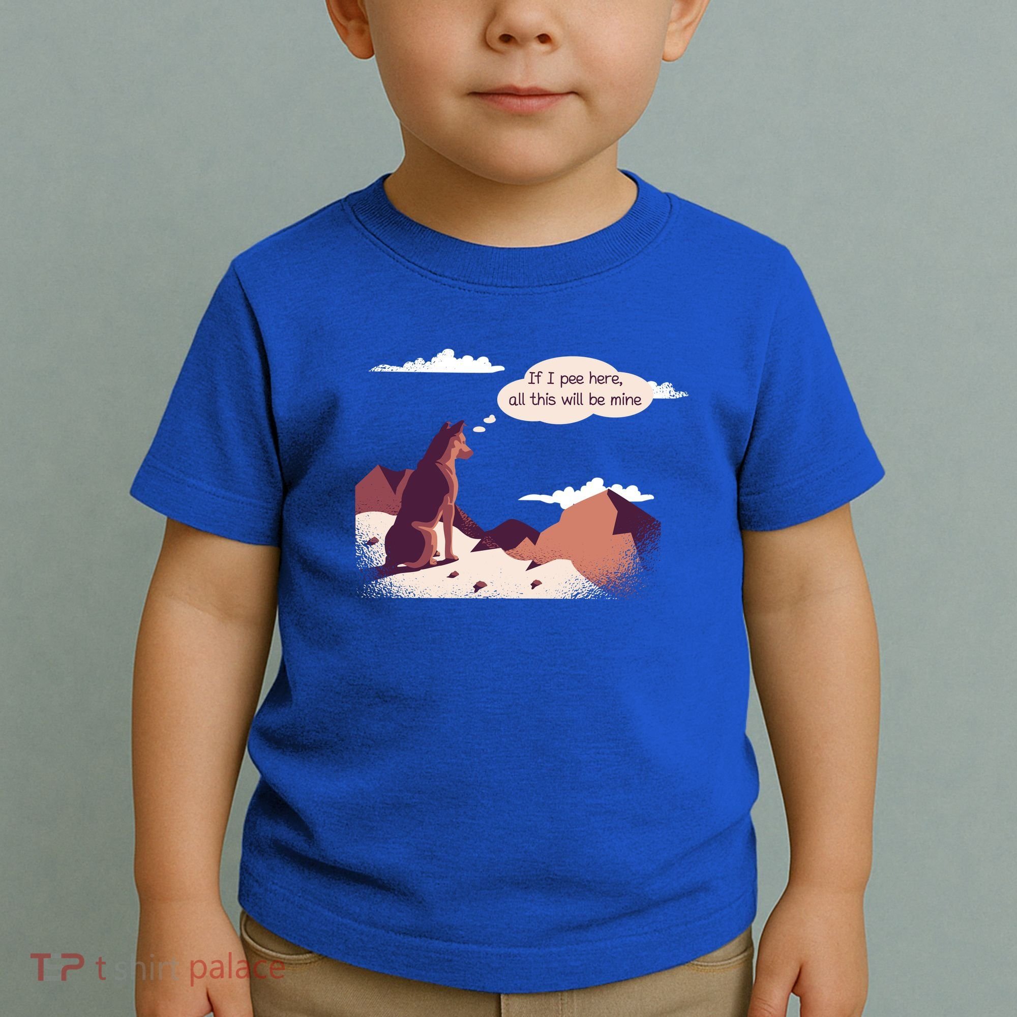 Funny Dog Mountain Toddler T-Shirt
