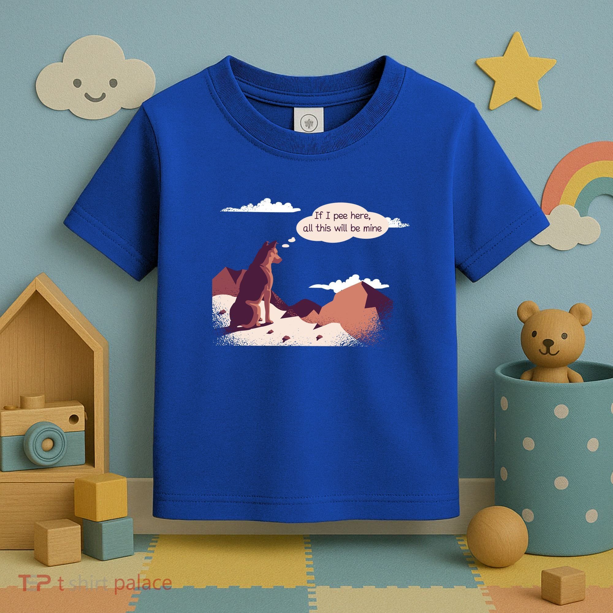 Funny Dog Mountain Toddler T-Shirt