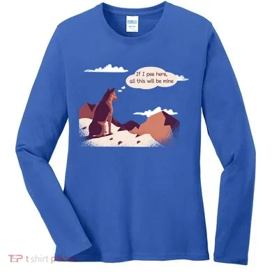 Funny Dog Mountain Women's Long Sleeve Shirt