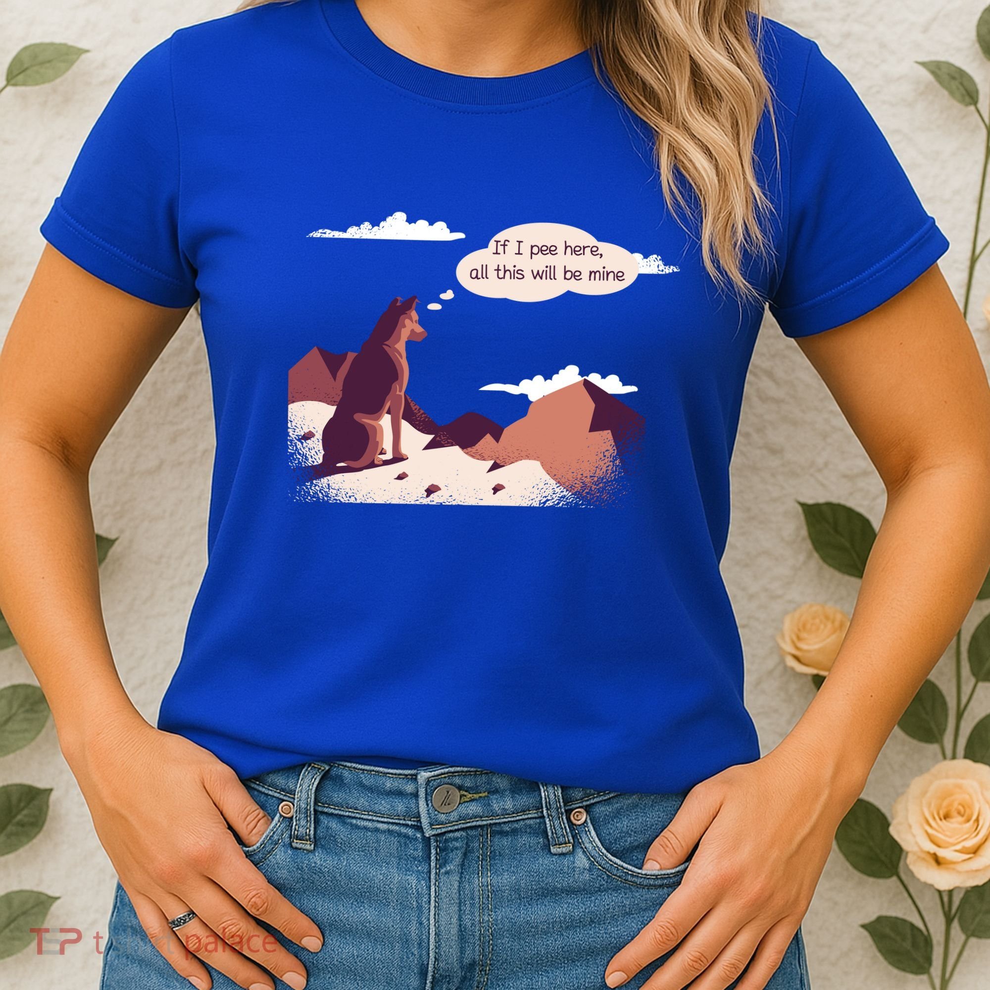 Funny Dog Mountain Women's T-Shirt