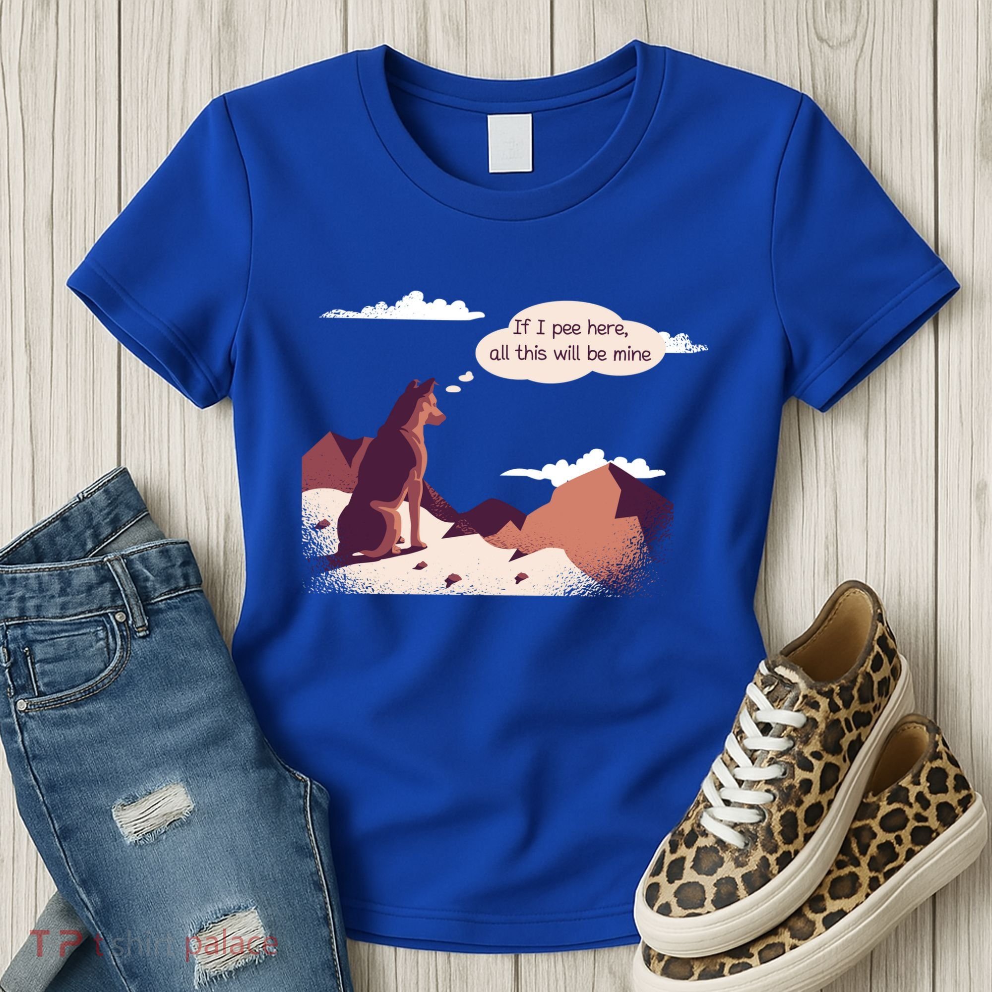 Funny Dog Mountain Women's T-Shirt