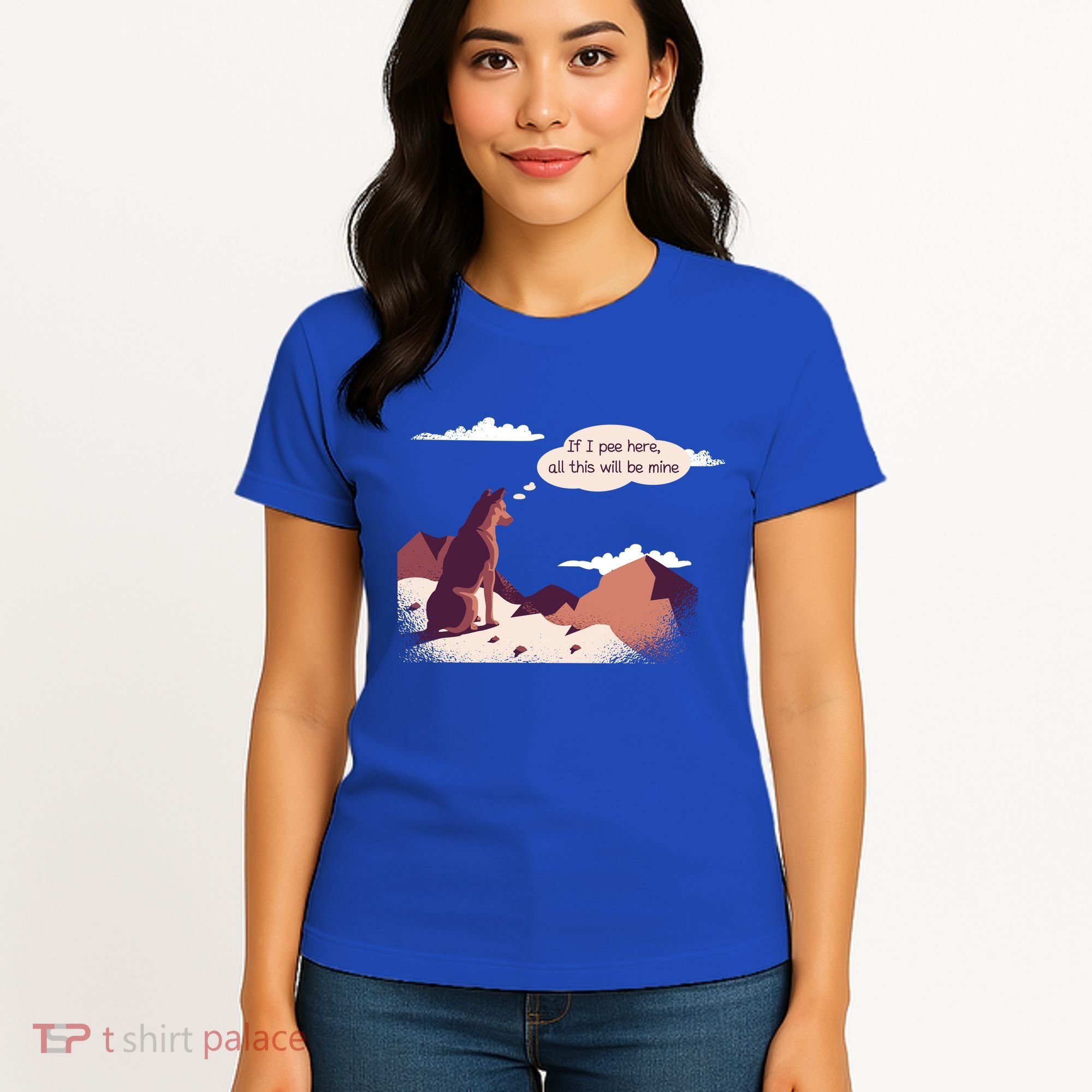 Funny Dog Mountain Women's T-Shirt