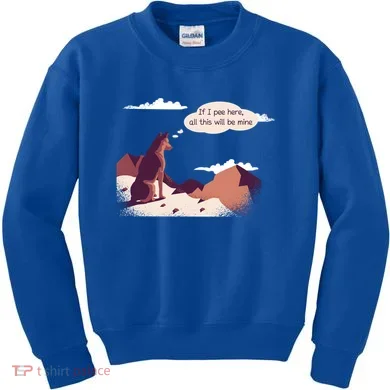 Funny Dog Mountain Kids Sweatshirt