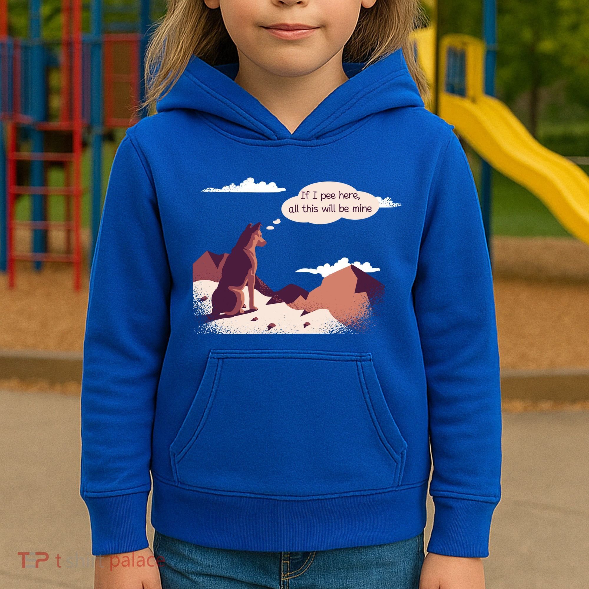Funny Dog Mountain Kids Hoodie