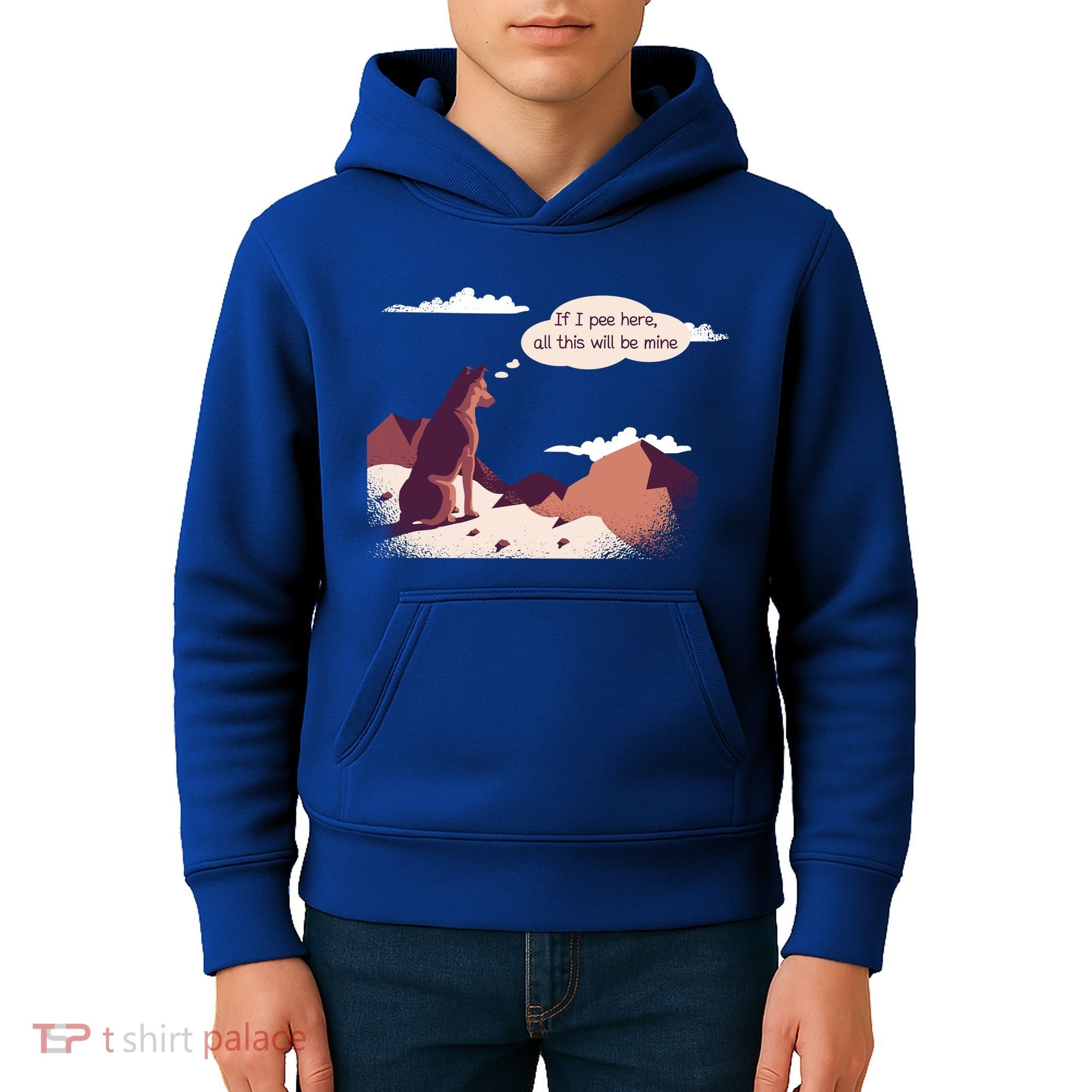 Funny Dog Mountain Kids Hoodie