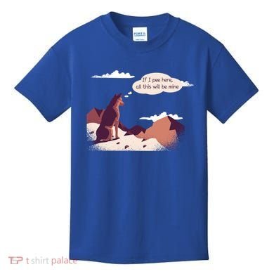 Funny Dog Mountain Kids T-Shirt