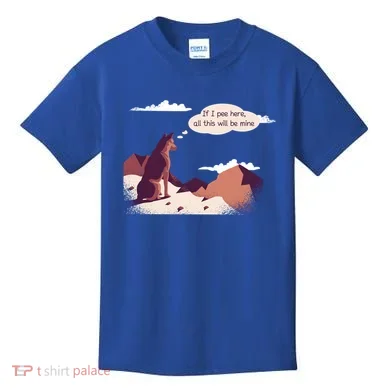 Funny Dog Mountain Kids T-Shirt