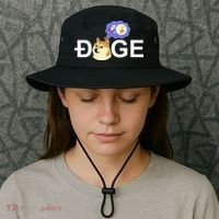 Funny Doge Meme Dogecoin Currency Bucket Hat thumb 3