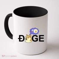 Funny Doge Meme Dogecoin Currency Coffee Mug thumb 0