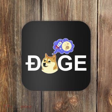 Funny Doge Meme Dogecoin Currency Coaster