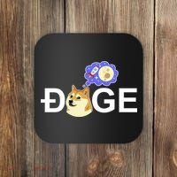 Funny Doge Meme Dogecoin Currency Coaster thumb 0