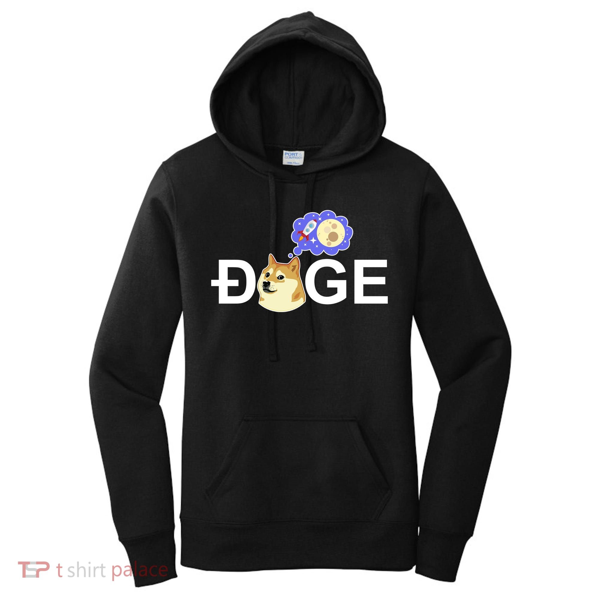 Funny Doge Meme Dogecoin Currency Women's Hoodie
