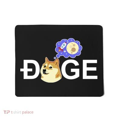 Funny Doge Meme Dogecoin Currency Mousepad