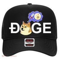 Funny Doge Meme Dogecoin Currency Hat thumb 0