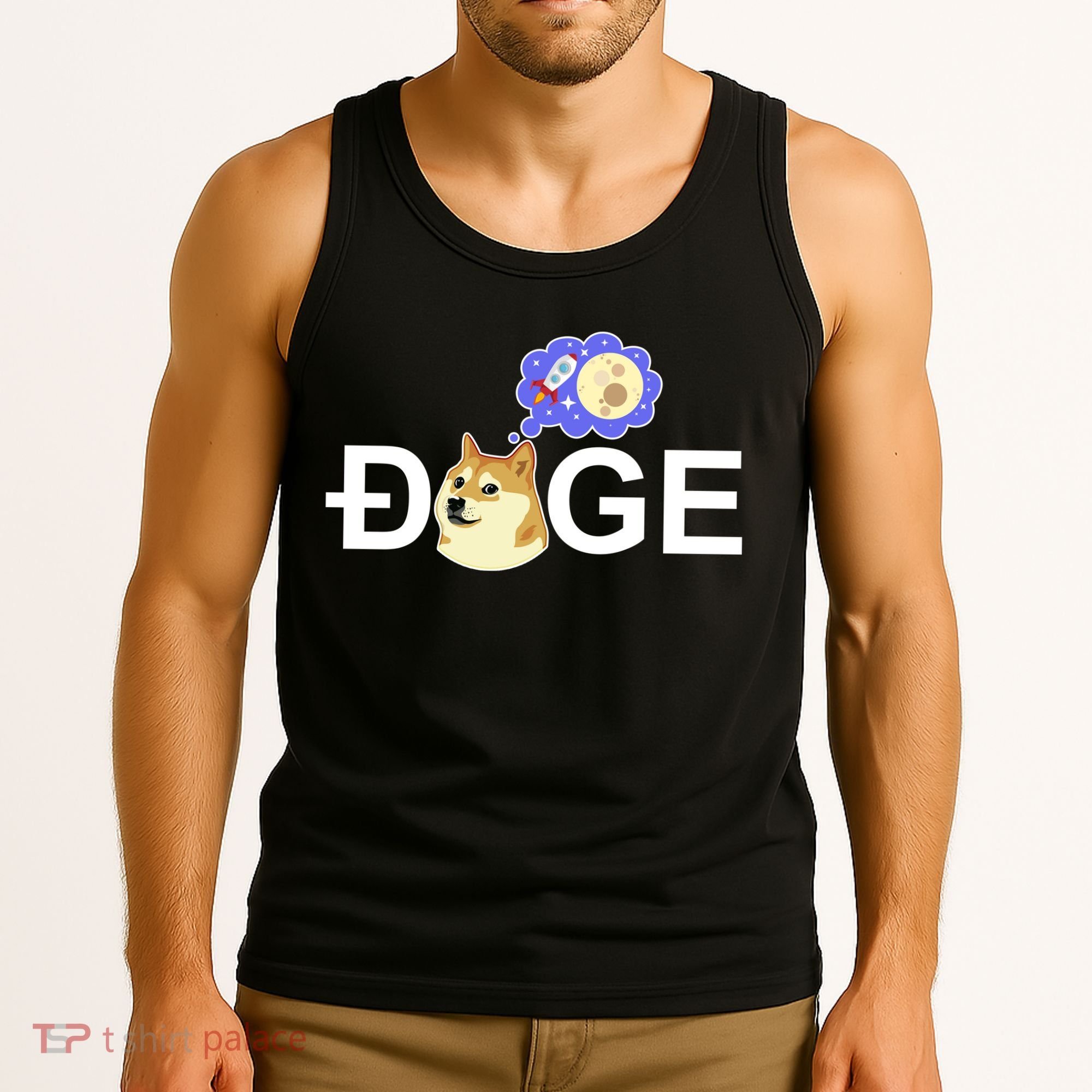 Funny Doge Meme Dogecoin Currency Tank Top