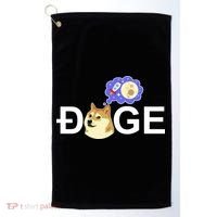 Funny Doge Meme Dogecoin Currency Golf Towel thumb 0