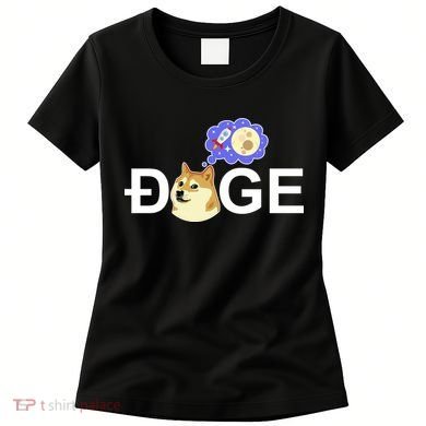 Funny Doge Meme Dogecoin Currency Women's T-Shirt